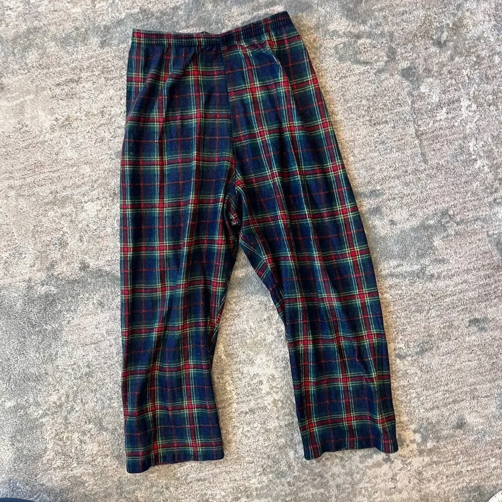 Vintage OshKosh B'gosh Patchwork Plaid Flannel Pajama Set 6